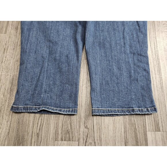(3/$35) Croft & Barrow Jeans Womens 12 Blue Mid Rise Straight Leg Stretch Pants - Picture 4 of 12